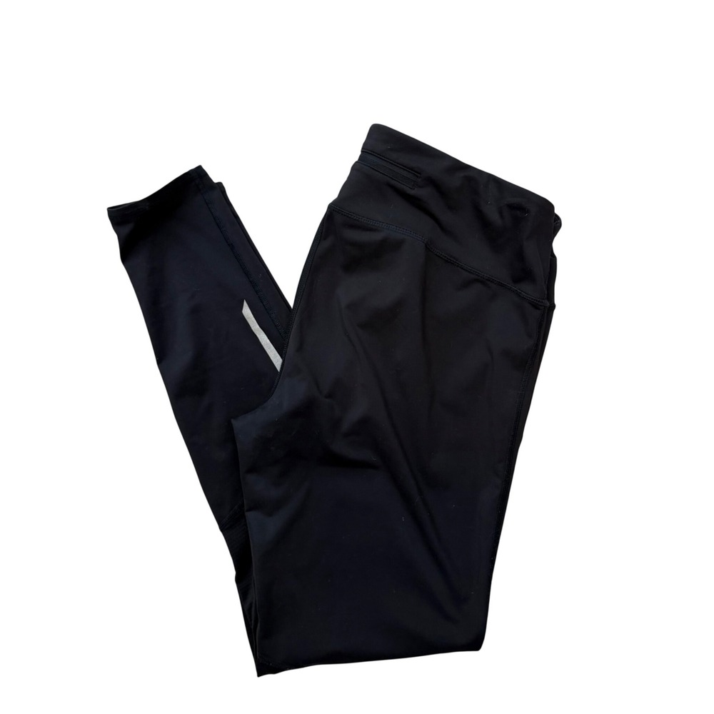 Old Navy Active Leggings Black Large Go-Dry Reflective Running Tights